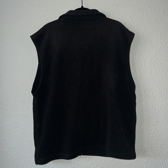 Columbia Fleece Vest Mens Size Large Full Zip Black - Picture 3 of 6